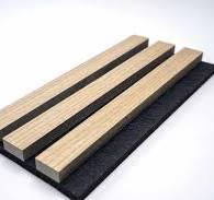 Pannelli acustici in rovere impiallacciato naturale Akupanel pannelli a  parete in legno acustico decorativo a doghe in lana di legno pannelli a  parete insonorizzati