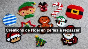 Modele perle a repasser noel. Creations De Noel En Perles A Repasser Perles Hama Youtube