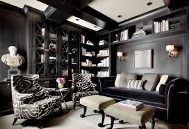 Art Deco Style Black Living Room Decor Black Living Room Pinterest Home Decor Ideas Home Office Design