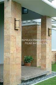 Ukuran 90cm x 100cm x 5cm. 15 Contoh Pemasangan Batu Alam Untuk Pilar Atau Pagar Jual Batu Alam Murah Tangerang Dan Jakarta Batukoral Com
