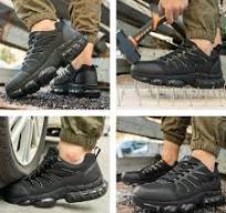 NIFOFISE Steel Toe Sneakers for Men & Women, Lightweight Work Shoes with Composite Safety Toe & Air Cushion