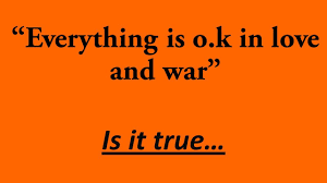 Unless we end wars, they will end us. Every Thing Is Fair In Love And War Part 1 4 English Slides Hindi Video Youtube