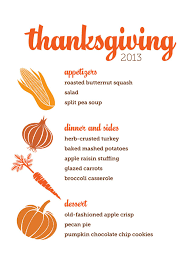 Download Customizable Thanksgiving Menus | HGTV
