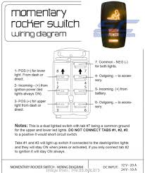 Nilight momentary laser rocker switch 7pin winch in winch wiring harness. Zs 0870 Lighted Momentary Switch Wiring Diagram Schematic Wiring
