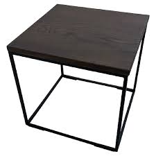 Couchtische online kaufen klassisch & modern holz, metall, glas 30 tage rückgaberecht couchtische jetzt entdecken mömax. Beistelltisch Cube Aus Metall Und Eiche In Braun Oder Grau 40 X 40 Cm Kaufen Bei Ideal Group Kg