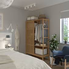 Nordkisa Kleiderschrank Offen Schiebetur Bambus Online Oder Im Einrichtungshaus Ikea Osterreich In 2020 Sliding Wardrobe Doors Open Wardrobe Ikea Open Wardrobe