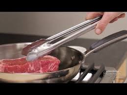 How To Pan Sear A Steak Youtube Omaha Steaks Cooking Recipes Steak