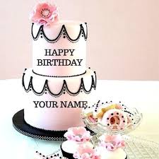Happy Birthday Wishes With Name And Photo Edit Birthday Cake Wish With Name Feat Happy Birthday Cake With Name Edit Best Birthday Wishes Images In 2020 Birthday Cake Shop Wedding Cake With Name Pink Birthday Cakes