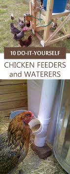 Once you have the materials, it's super simple. 10 Diy Chicken Feeders And Waterers Chicken Feeders Chicken Barn Diy Chicken Feeders