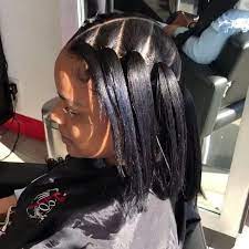 Rubberband Stitch Braids Two Braid Hairstyles Braids With Weave Hair Styles