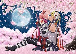 1920x1080 2481x1754 naruto shippuuden, anime, manga, uchiha sasuke, haruno sakura wallpapers hd / desktop and mobile backgrounds. Naruto Male And Female Character Kissing Under Cherry Blossom Tree Art Hd Wallpaper Wallpaperbetter