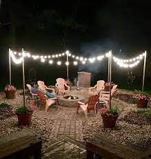 Best Overhead Deck Lighting Ideas Only On Miraliva Com Backyard Backyard Patio Backyard Fire