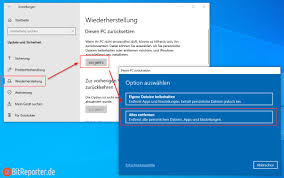 Sie haben hier die wahl zwischen der partition, auf welcher. Windows 10 Auf Werkseinstellungen Zurucksetzen Bitreporter