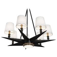 Robert Abbey Lighting Cosmos Deep Patina Bronze With Warm Brass Chandelier 1018 Destination Lighting