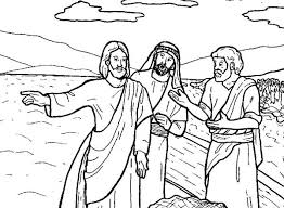 This collection includes mandalas, florals, and more. Jesus Tells Disciple To Fish In Miracles Of Jesus Coloring Page Netart
