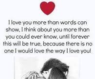I Love You More Than Words Can Show Love You More Love You More Than Words