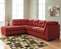 The design of the living room with a sectional sofa, even in such a compact version, looks original and expensive. Ideas Red Sectional Sofa With Chaise Photos Red Sectional Sofa With Chaise Elegant Sofas Awesome Red Sectiona Microfiber Sectional Red Sectional Sofa Furniture