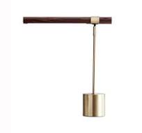 Lampe de Chevet Lampe de bureau à LED, Texture en bois industrielle en  métal de couleur industrielle Lampe de chambre à coucher de table de  lecture ...