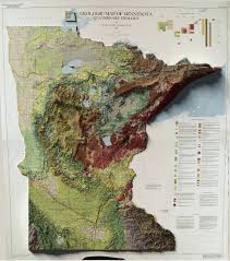 1982 Geologic Map Of Minnesota With Hillshading Mere Map Topological Map Fantasy City Map