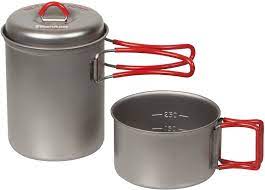 I also compare it to my gsi soloist cookset. Amazon Com Evernew Titanium Stacking Set Sports Outdoors