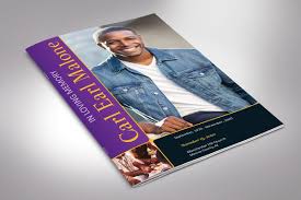 Purple Gold Funeral Program Word In 2020 Funeral Programs Funeral Program Template Publisher Templates