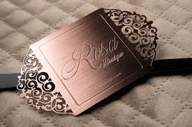 You can download free business card psd files on pngtree. Free Beautiful Cut Through Design Copper Metal Business Card Template Rosa Boutique