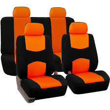 Fh Group Orange Car Seat Covers For Front Low Back Buckets And Solid 35 Liked On Polyvore Featuring Bucket Seat Covers Car Seat Cover Sets Seat Covers