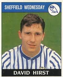 242 DAVID HIRST # ENGLAND SHEFFIELD WEDNESDAY STICKER FOOTBALL 89 PANINI