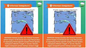 Gempa ini memiliki kedalaman 10 kilometer dan tidak berpotensi tsunami. Gempa 6 1 Guncang Maluku Bmkg Imbau Warga Jauhi Pantai Waspada Gempa Susulan Dan Potensi Tsunami Tribunnews Com Mobile