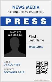Major league sports, concerts, festivals, press conferences, corporate meetings. 92 Create Id Card Press Template In Photoshop By Id Card Press Template Cards Design Templates