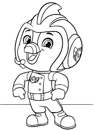 Top wing brody raising his hand; Cute Top Wing Coloring Page Free Printable Coloring Pages For Kids