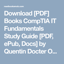 Download Pdf Books Comptia It Fundamentals Study Guide Pdf Epub Docs By Quentin Docter Online Full Collection Click Visit Bu Study Guide Pdf Books Study