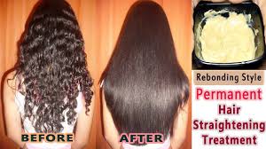 Permanent Hair Straightening At Home Re Bonding Style Straight Hair At H Hair Straightening Treatment Straighten Hair Without Heat Straightening Natural Hair
