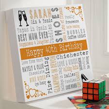 I'm so glad you stopped by! Personalized 40th Unique Birthday Gifts For Her Word Art Pictures