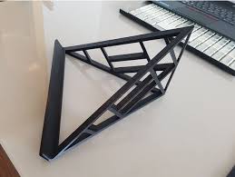 Triangular Laptop Stand By Fornellas Thingiverse Laptop Stand 3d Printing Triangular