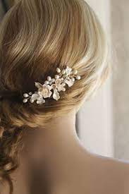 I Know This Isn T Crochet But It S Pretty And I Bet I Could Make A Comb With Tiny Bridal Hair Accessories Small Wedding Hair Accessories Wedding Hair Pieces