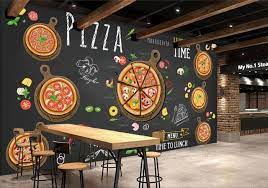 custom restaurant wallpaper hand painted cartoon delicious pizza 3d murals for cafe restaurant background w restaurant decor pizzeria design western restaurant