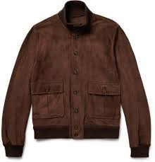 Valstarino Unlined Suede Bomber Jacket Mr Porter Lederjacke Manner Manner Jacken Braune Bomberjacke