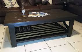 Coffee table american flag stained cherry and dark walnut rustic patriotic i made this american flag coffee table from old reclaimed barn wood that my grandad i originally made a wall hanging flag then turned it into a table. American Flag Rustic X Coffee Table Ana White