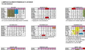 Kalender Akademik Tahun Pelajaran 2019 2020 Kalender Belajar