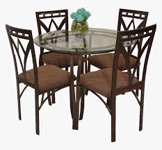 Glass top dining room sets are contemporary, easy to clean and pleasing to the eye. Round Glass And Bronze Kitchen Table Set Hd Png Download Kindpng