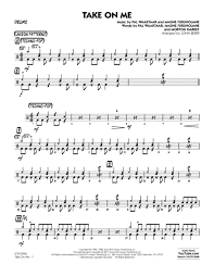 take on me drums by a ha digital sheet music for jazz