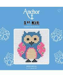 Complete cross stitch gauge вђ scales for 12 fabric counts вђ count stitches, determine dimensions and where to start designbonus floss number comparison chart. Anchor Counted Cross Stitch First Kit Wool And Crafts Buy Yarn Wool Needles And Other Knitting And Crafting Supplies Online With Fast Delivery