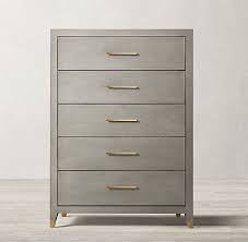 Beautiful nightstands in great condition! Graydon Shagreen Bedroom Collection Grey And Brass Rh Narrow Dresser Dresser Rug Shopping