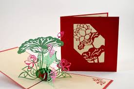Glue the card stock to the construction paper. 3d Pop Up Card Thank You Greeting Card Get Well 3d Card Etsy Pop Up Cards Wings Card Cards