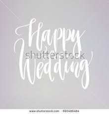wedding typography templates vector hand written modern calligraphy happy wedding inscription gambar papan pola