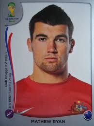 Panini 167 Mathew Ryan Australien FIFA WM 2014 Brasilien