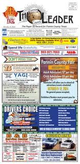 10-8-24 Leader E-Edition by The Fannin County Leader