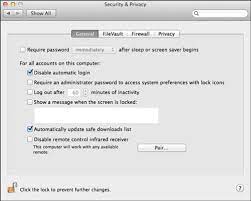 Here you need to click the lock icon below to make any changes. Security Privacy Preferences On Your Macbook Dummies