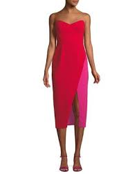 Jill Jill Stuart Two Tone Strapless Midi Cocktail Dress Midi Cocktail Dress Designer Cocktail Dress Dresses